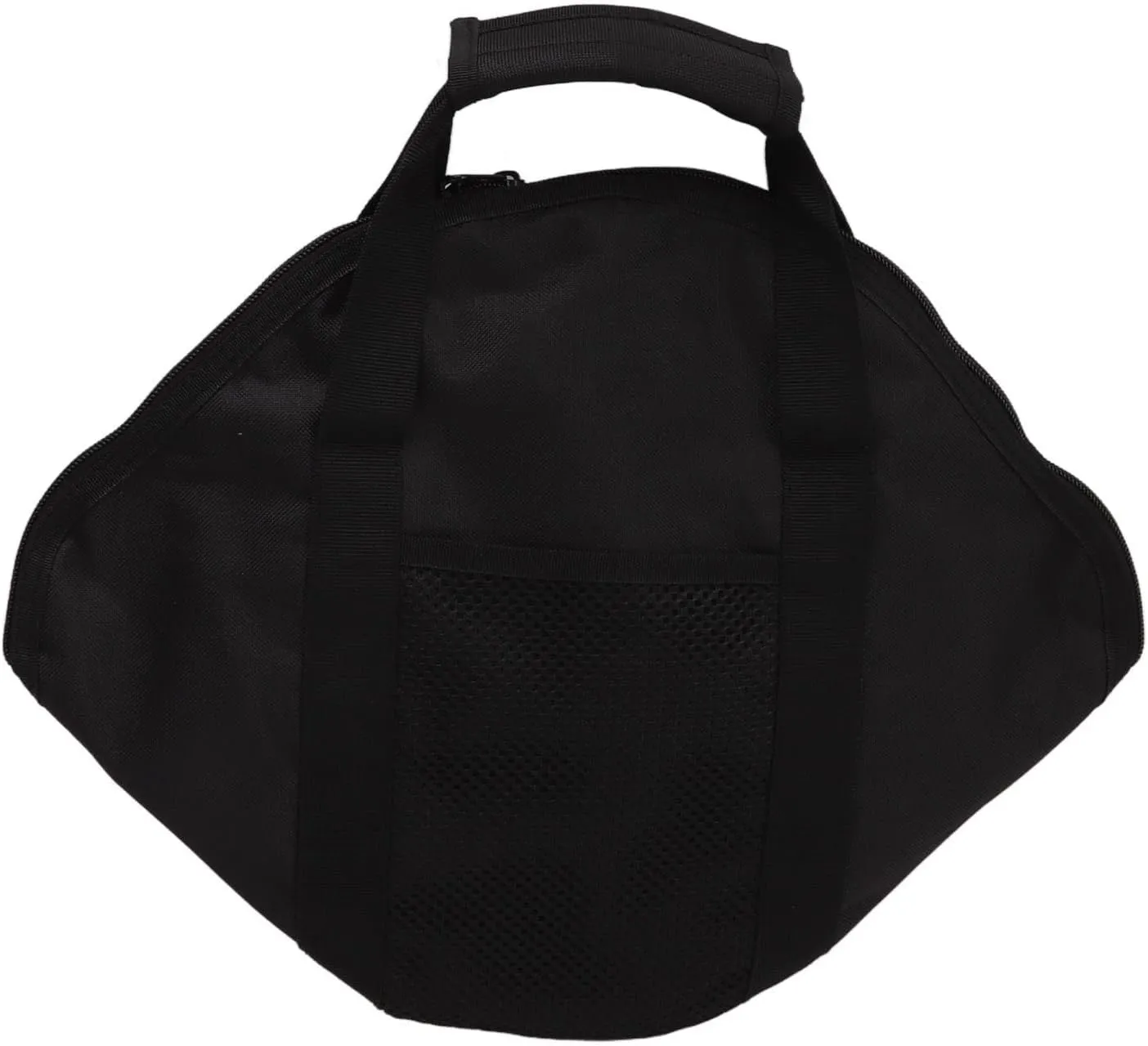 19.09×16.14in Black Skillet Bag, Waterproof Oxford Cloth Frying Pan Bag Grill Plate Carry Case Camping Cookware Storage Organizers Portable BBQ Tool Accessories for Outdoor Beach Picnic(Large)