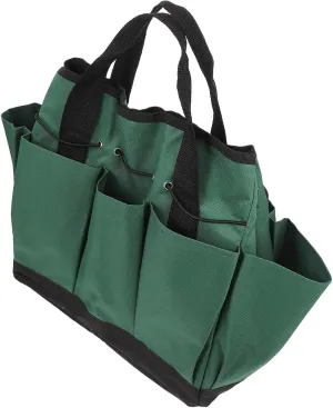 1Pc Garden Tool Storage Bag Durable Oxford Cloth Gardening Tool Pouch with Ergonomic Handle High Capacity Tote for Easy Organization and Carrying of Tools