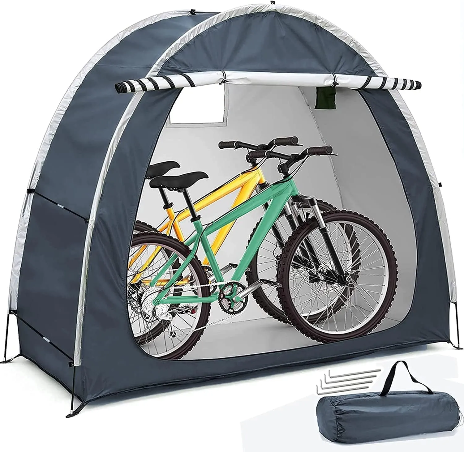 2021 New Bike Tent, Durable Weatherproof Bicycle Cover, Bicycle Storage Protective Cover Tent for Garden/Outdoor/Home Shelter, Beautiful and Durable