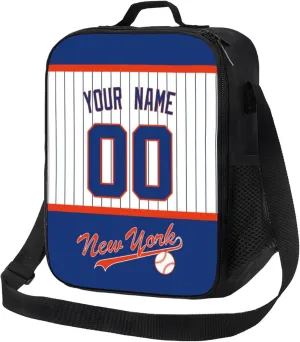 ANTKING New York Lunch Box Lunch Bag Cooler Custom Any Name and Any Number Personalized Gifts for Kids Men Women
