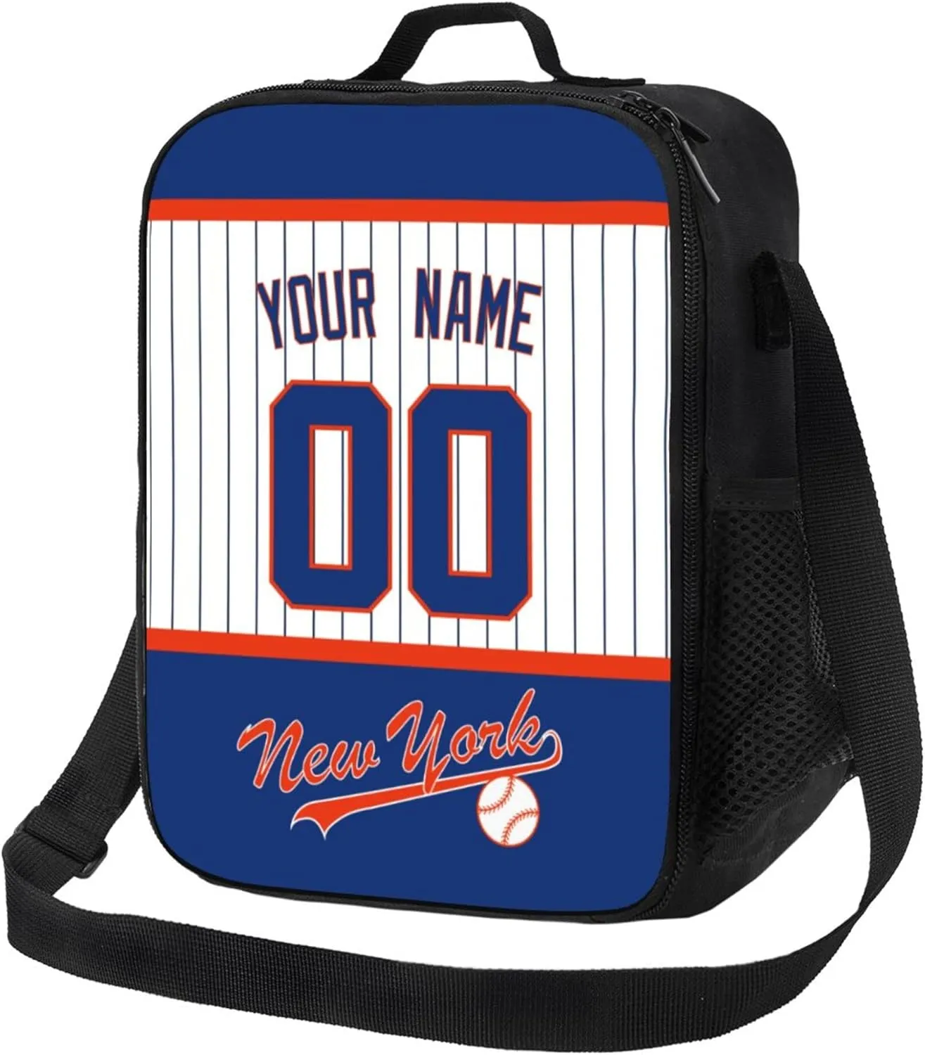 ANTKING New York Lunch Box Lunch Bag Cooler Custom Any Name and Any Number Personalized Gifts for Kids Men Women