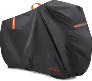 Bike Cover for Merida Ninety-Six 9,600, 420D Bike Outdoor Storage Cover Windproof Bicycle Covers with Lock Holes Bikes Tarp All Weather Durable Bicycle Cover