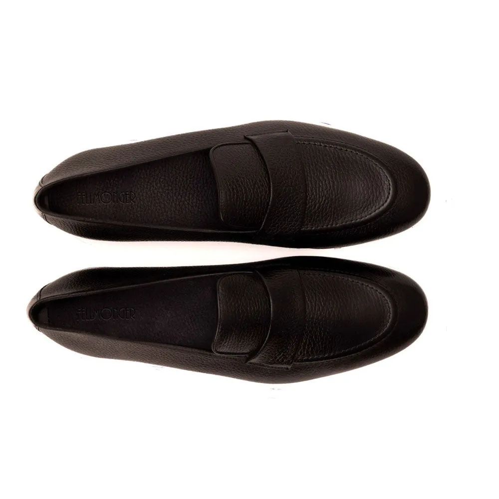 Black Unlined Penny Strap Loafer