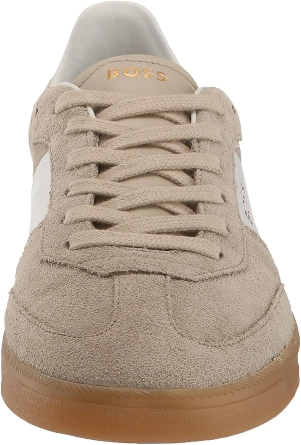BOSS Men's Suede Leather Block Low Profile Sneaker