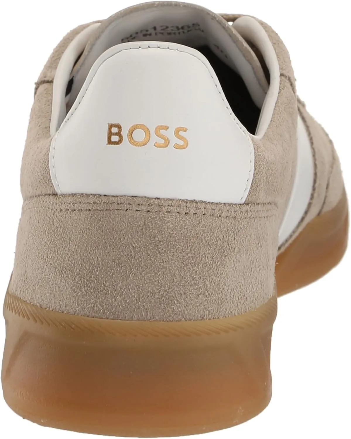 BOSS Men's Suede Leather Block Low Profile Sneaker