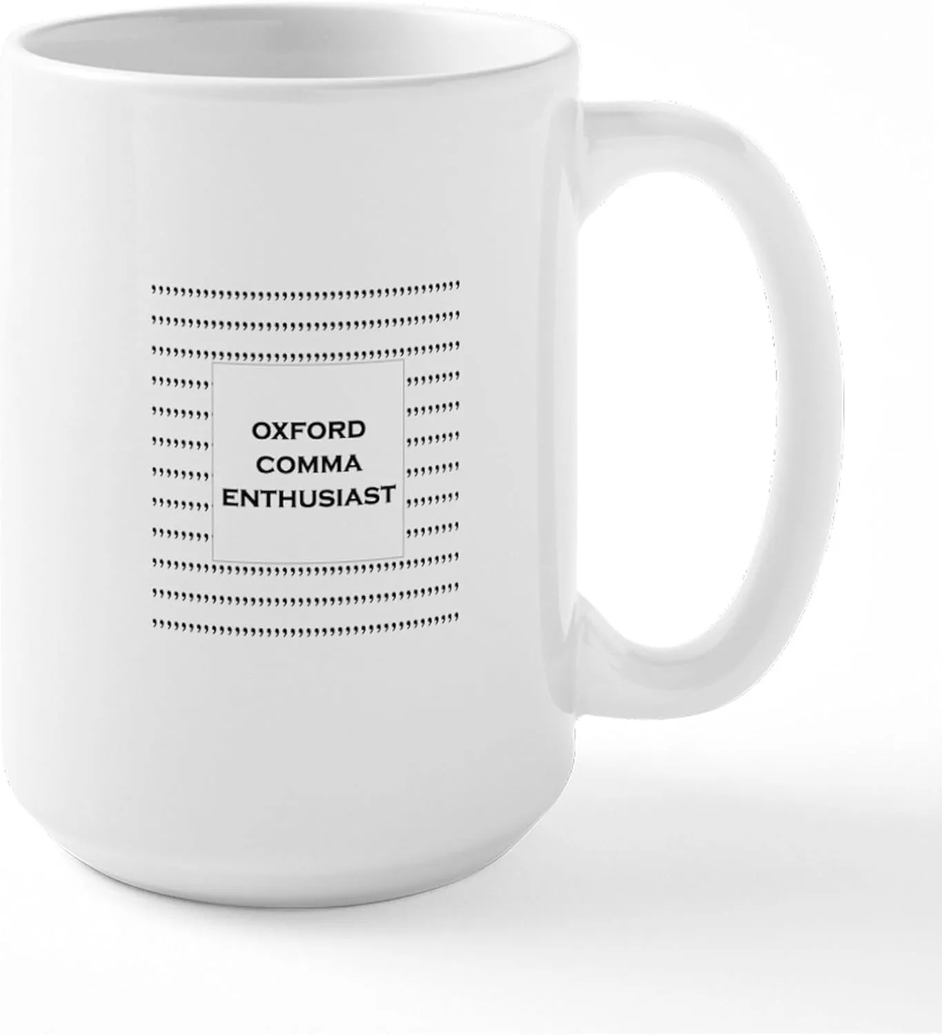 CafePress Oxford Comma Enthusiast Mugs 15 oz (444 ml) Ceramic Coffee Mug