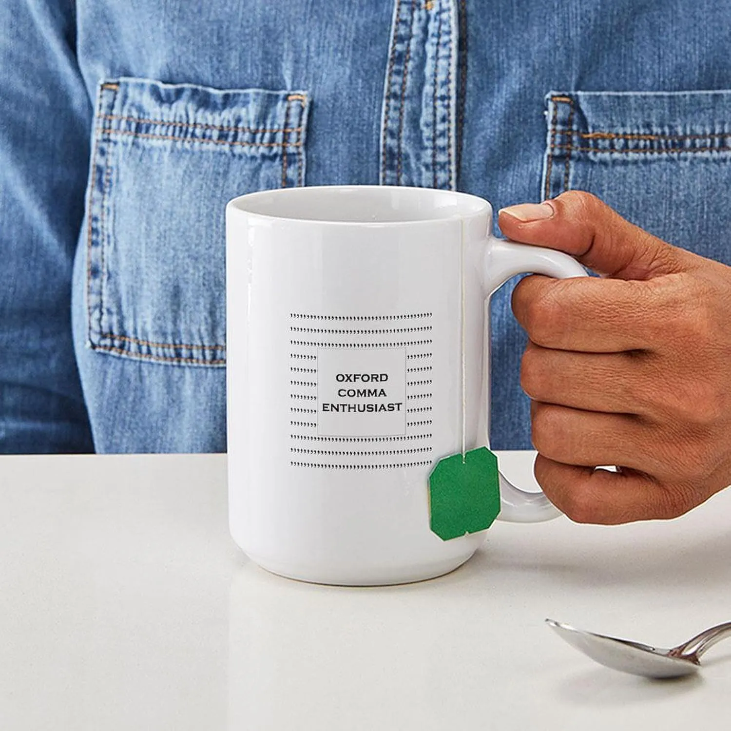 CafePress Oxford Comma Enthusiast Mugs 15 oz (444 ml) Ceramic Coffee Mug
