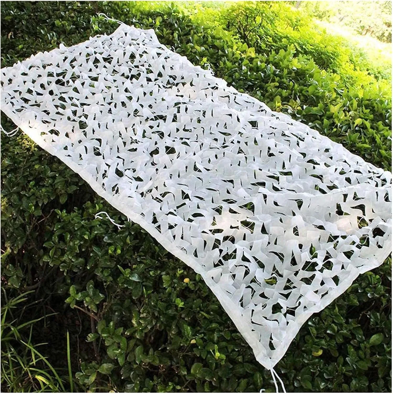 Camo Netting,Camping Camouflage Nets,White Awning,Bulk Net Roll,Sunscreen Net,Reinforced Oxford Cloth,Camouflage Cover for Car,Outdoor Portable Light-Durable Anti-uv,White-2.5x3m/8.2x9.8ft