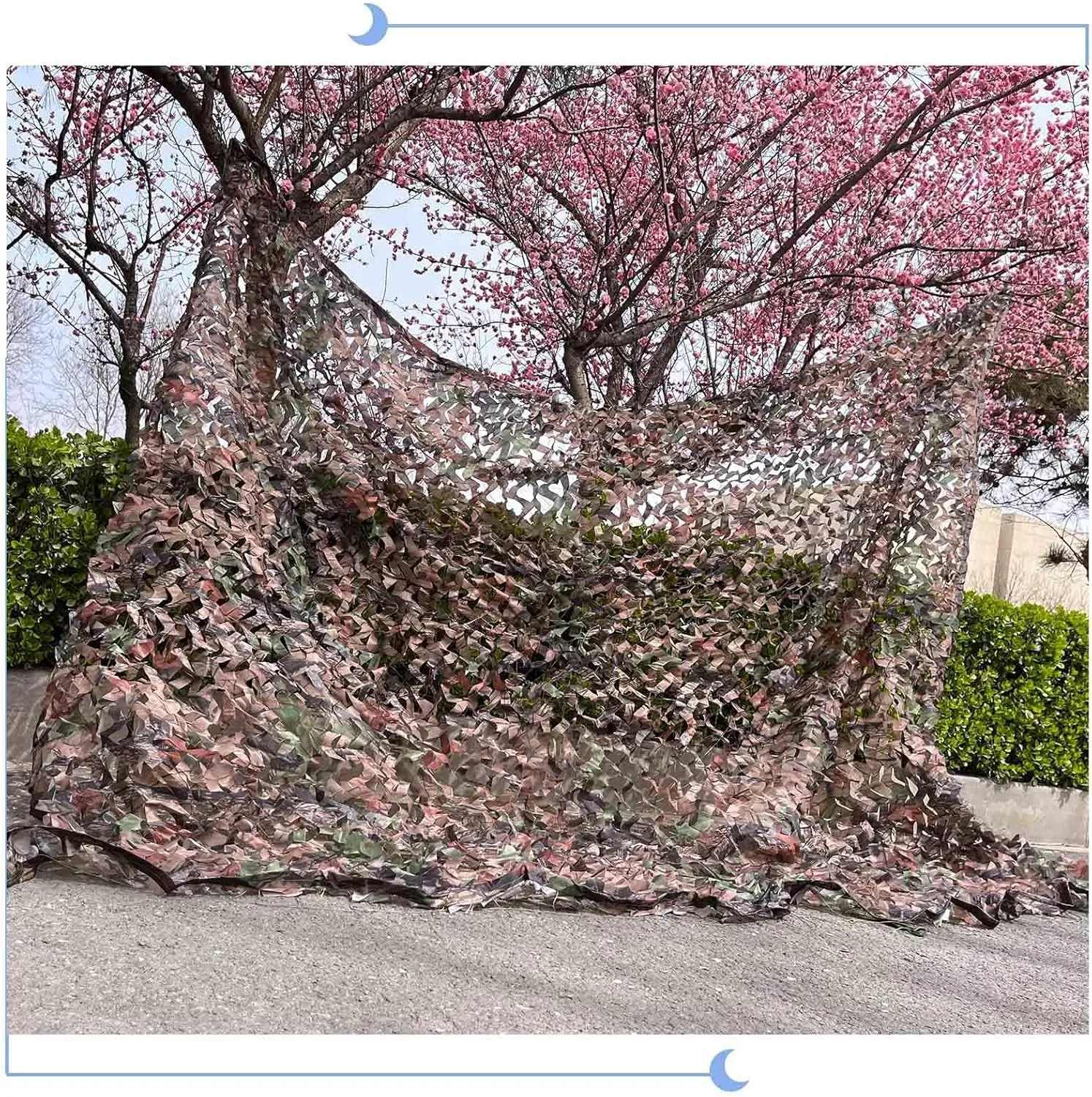 Camouflage Net 2x2/2x3/3x4/3x5/4x6m, Sunscreen Shade Net, Military Hunting Camouflage Netting, Reinforced Camo Netting,cp-2x4m/6.6 * 13ft