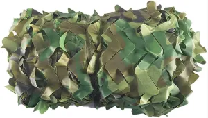 Camouflage Nets Military Army Training Tent Shade Double Layer UV Resistant Hide Netting Car Covers, for Garden, Bar, Decoration (Color : Green, Size : 8x9m/26.24x29.52ft)