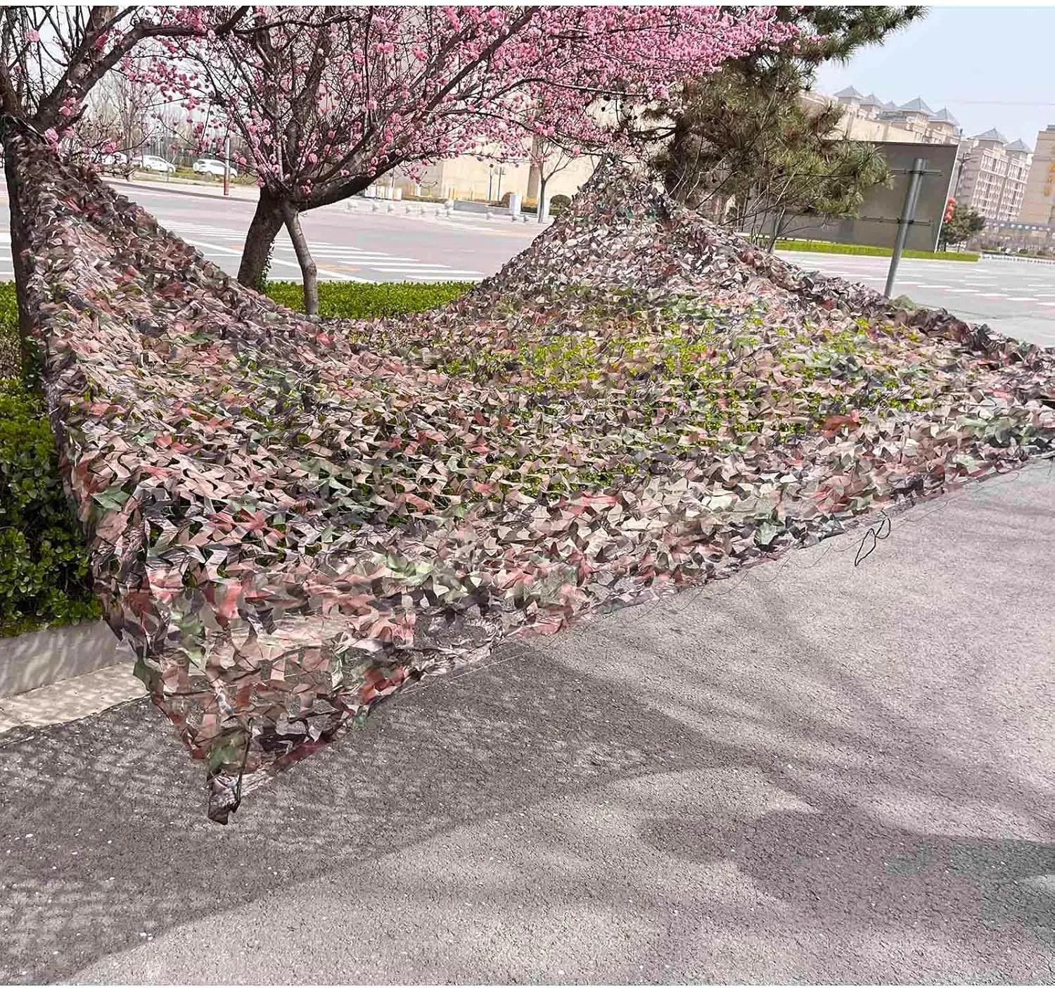 Camouflage Netting, Military Reinforced Camo Net, Outdoor Camouflage Net for Hunting/Camping/Shade, 1.5/2/3/4/6/7/9m Sunscreen Mesh,cp-2x7m/6.6 * 23ft