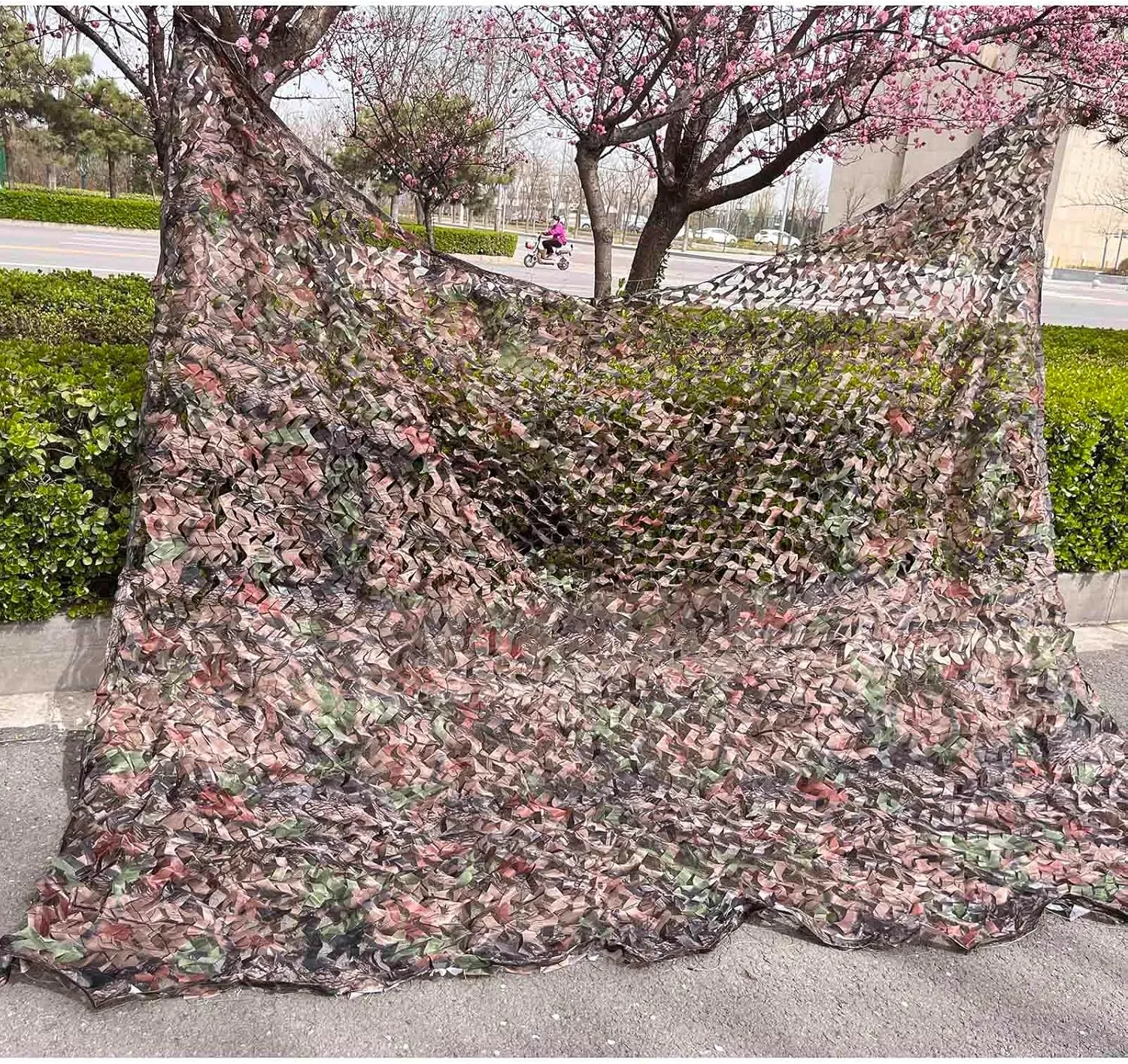 Camouflage Netting, Military Reinforced Camo Net, Outdoor Camouflage Net for Hunting/Camping/Shade, 1.5/2/3/4/6/7/9m Sunscreen Mesh,cp-2x7m/6.6 * 23ft