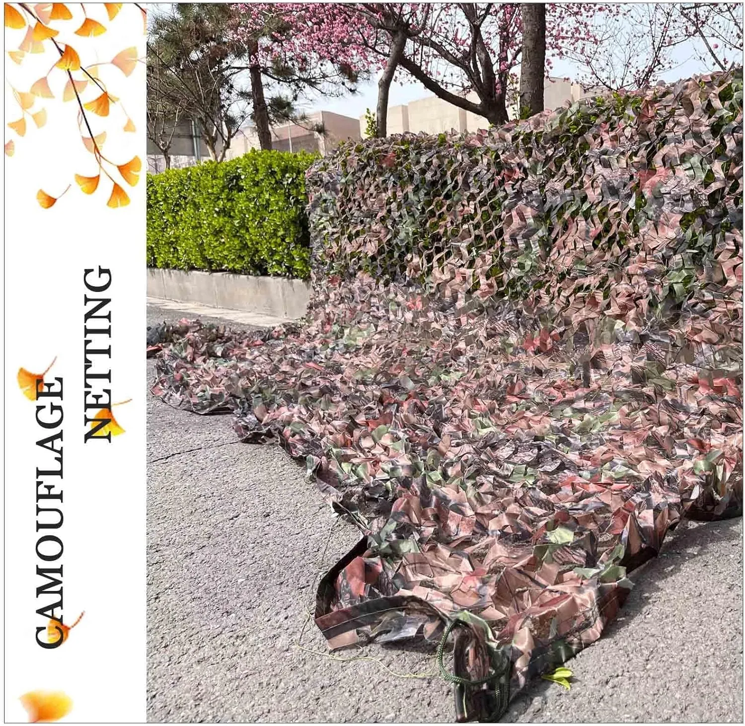 Camouflage Netting, Military Reinforced Camo Net, Outdoor Camouflage Net for Hunting/Camping/Shade, 1.5/2/3/4/6/7/9m Sunscreen Mesh,cp-2x7m/6.6 * 23ft
