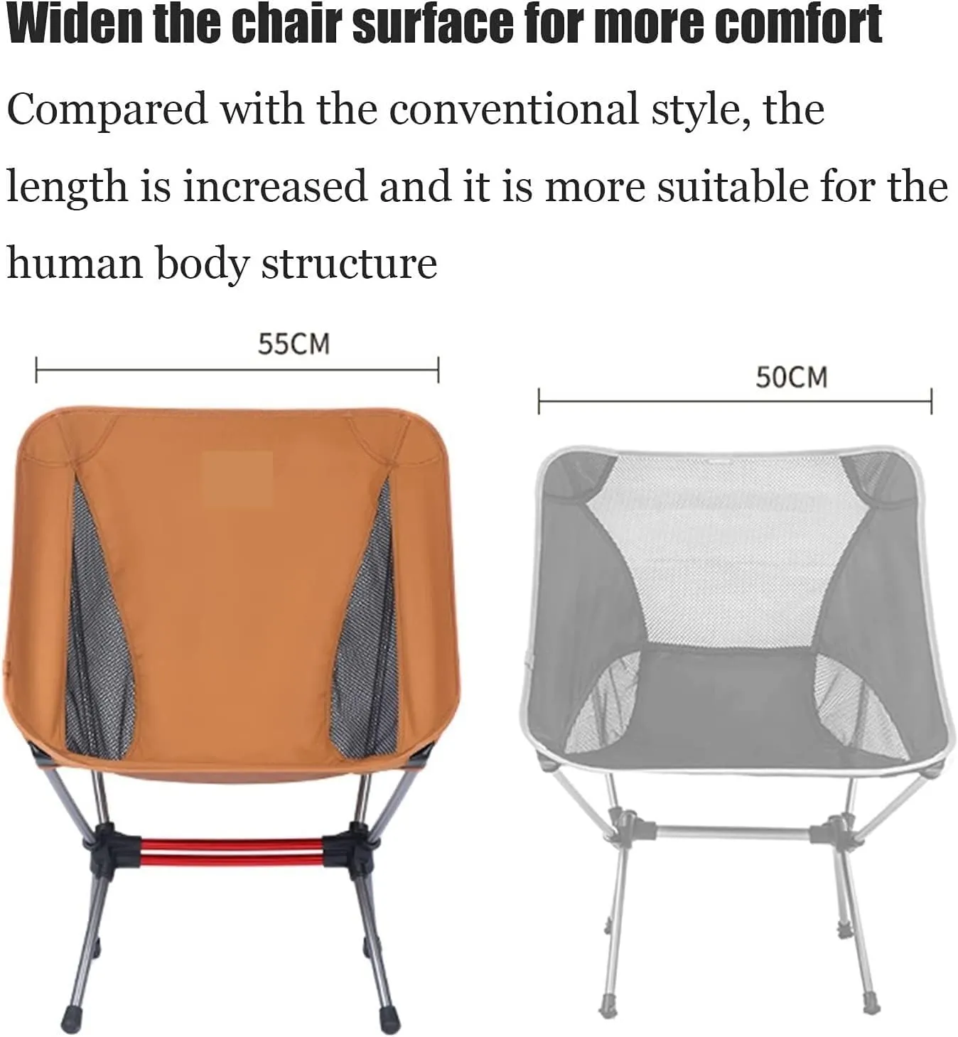 Camping Chair Folding Chair Portable Chair Ultralight Backpack Camping Chair Travel Hiking Foldable Portable Outdoor Beach Backpack Seat, Breathable Double-Sided Mesh Camping Chairs for Adults