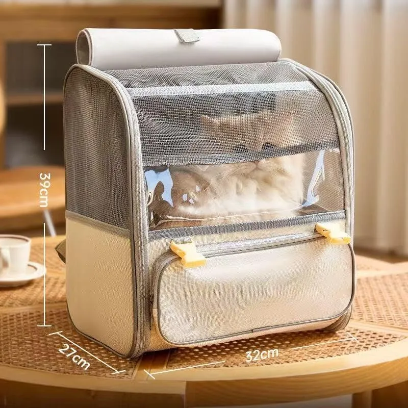 Car Cat Carrier for Honda Avancier 2016-2024, Pet Carrier Travel Bag for Small Medium Cats with Mesh Ventilation, Breathable Foldable for Airplane, Car, Vet Visits,Grey