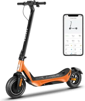 Caroma Electric Scooter Adults, 850W Motor, Max 36 Mph & 30-37 Miles Long Range, 10 Inch Run-Flat Tires, Folding E-Scooter with Dual Motor and Dual Brakes, Smart Control