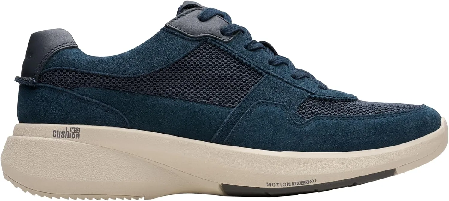Clarks Men's Lehman Race Trainers, Navy Mix, 8 Men