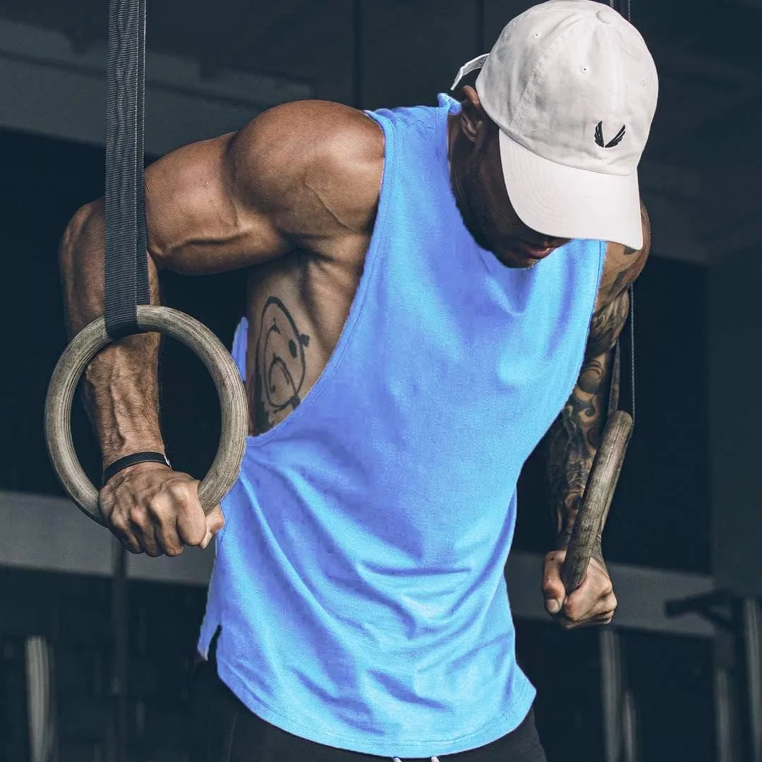 COOFANDY Men Workout Tank Top Gym Bodybuilding Sleeveless Muscle T Shirts Cut Off Shirts