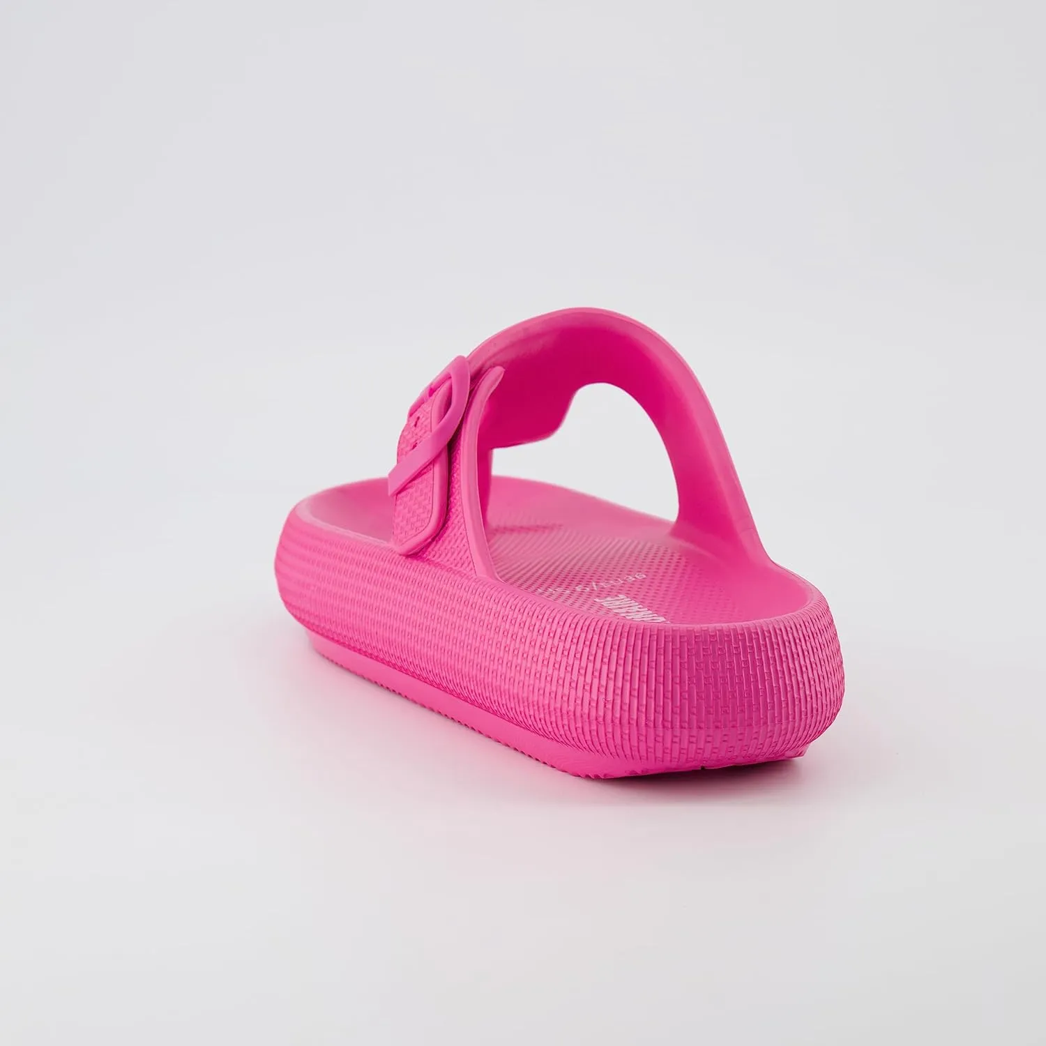 CUSHIONAIRE Women's Flo thong recovery cloud pool slide sandal with  Comfort