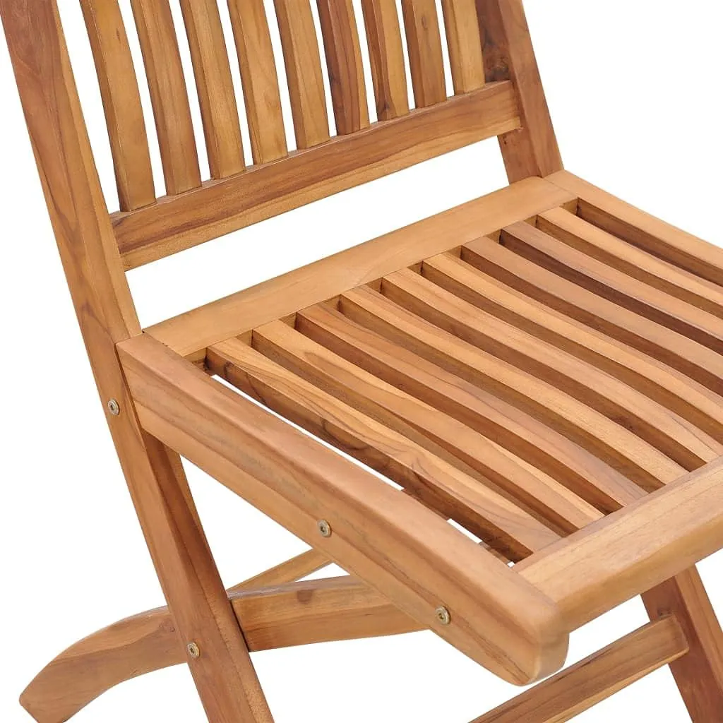 Dinning Chairs Camping Chair Beach Chair Comfortable Chair - Folding Patio Chairs with Cushions 6 pcs Solid Teak Wood for Terrace Garden Outside Park