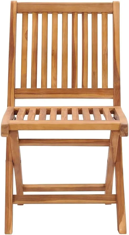 Dinning Chairs Camping Chair Beach Chair Comfortable Chair - Folding Patio Chairs with Cushions 6 pcs Solid Teak Wood for Terrace Garden Outside Park
