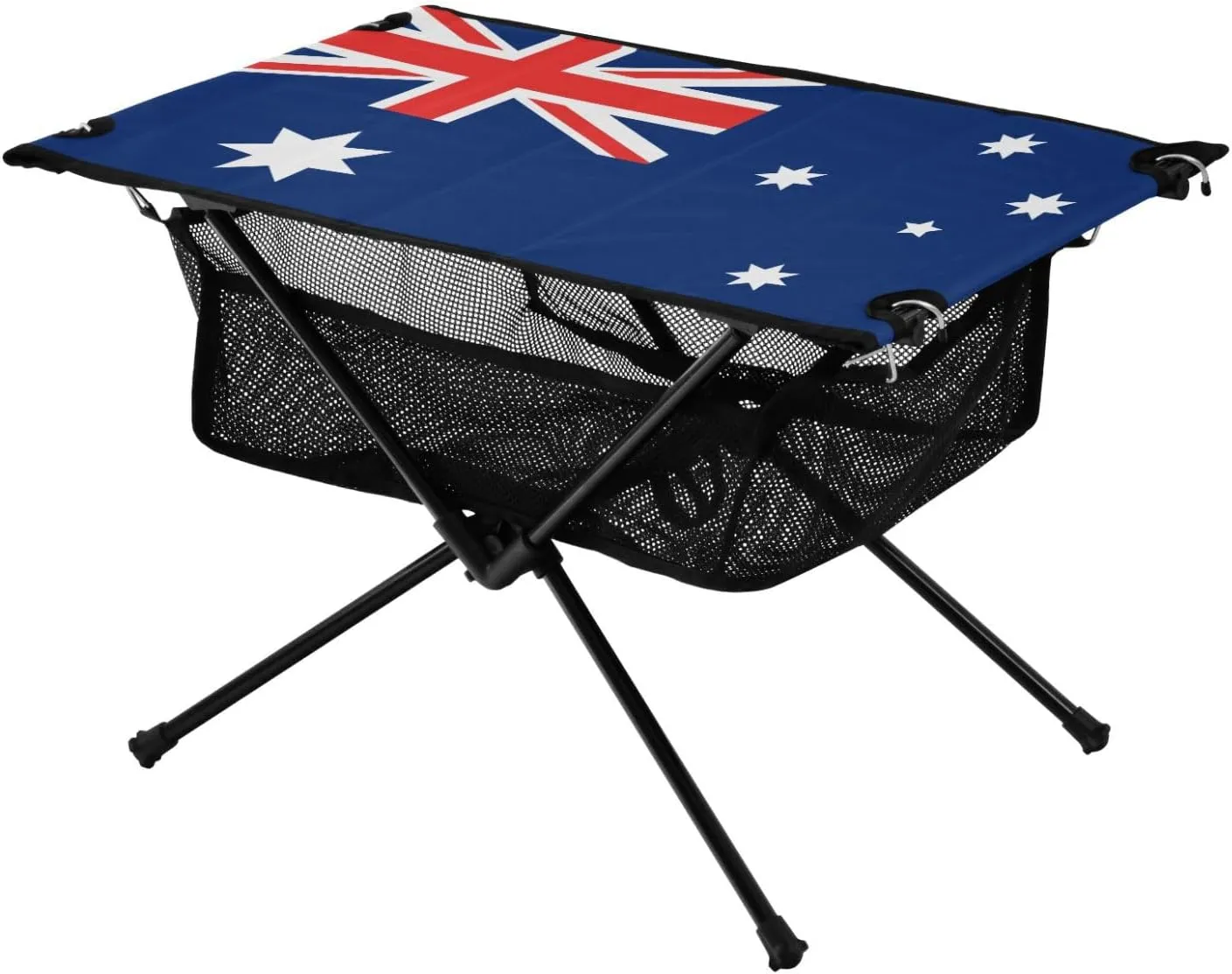 DOMIKING Australia Flag Portable Camping Table Folding Picnic Tables with Carrying Storage Bag Camp Table for Camp Travel Beach 23.6 * 15.6 * 15 in