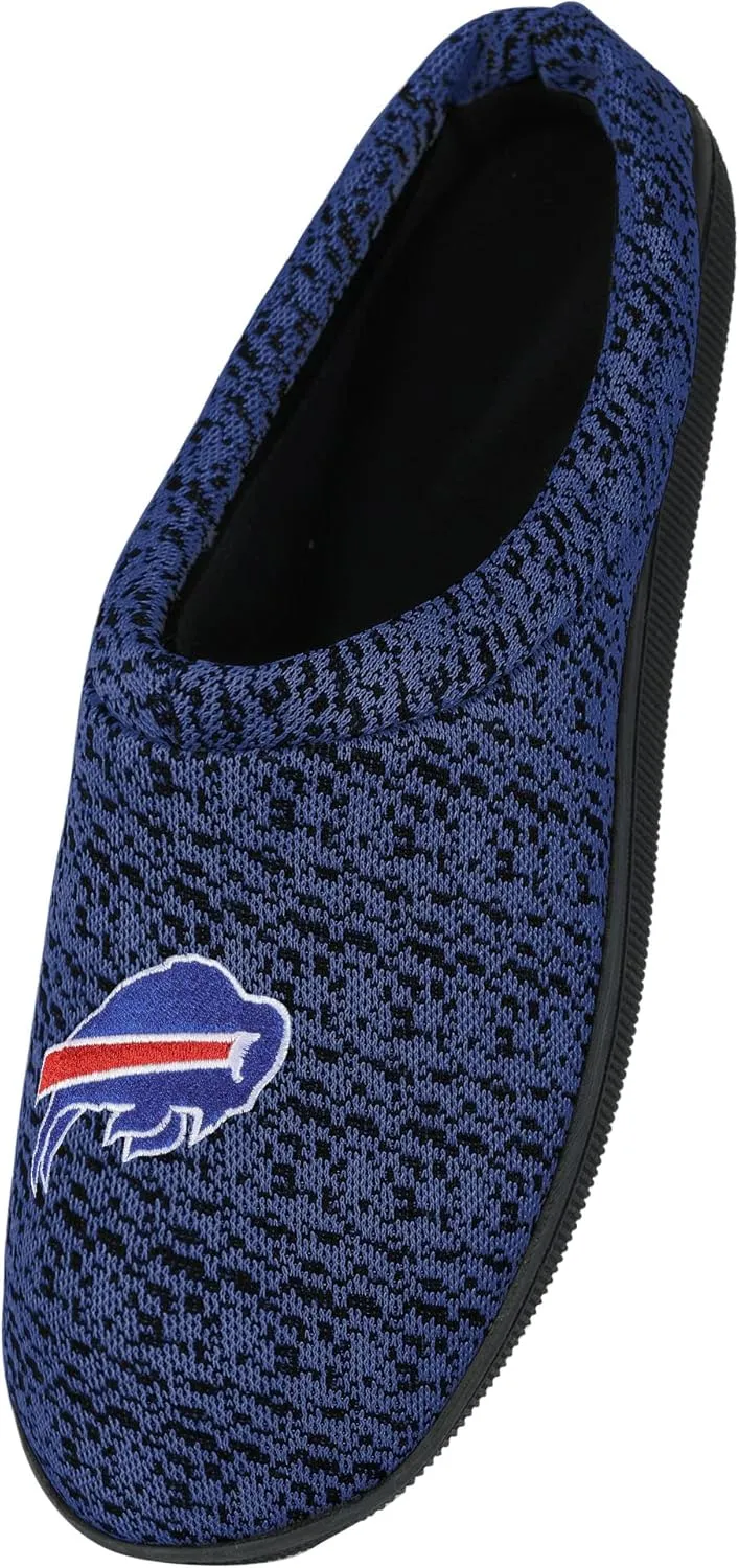 FOCO NFL mens Poly Knit Cup Sole Slipper