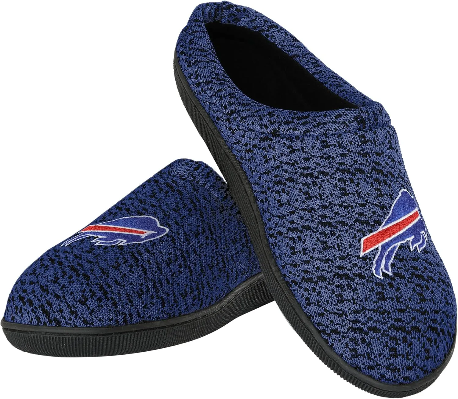FOCO NFL mens Poly Knit Cup Sole Slipper