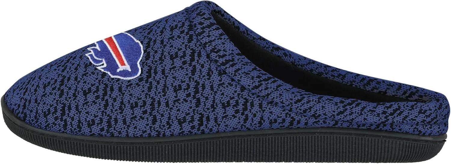 FOCO NFL mens Poly Knit Cup Sole Slipper