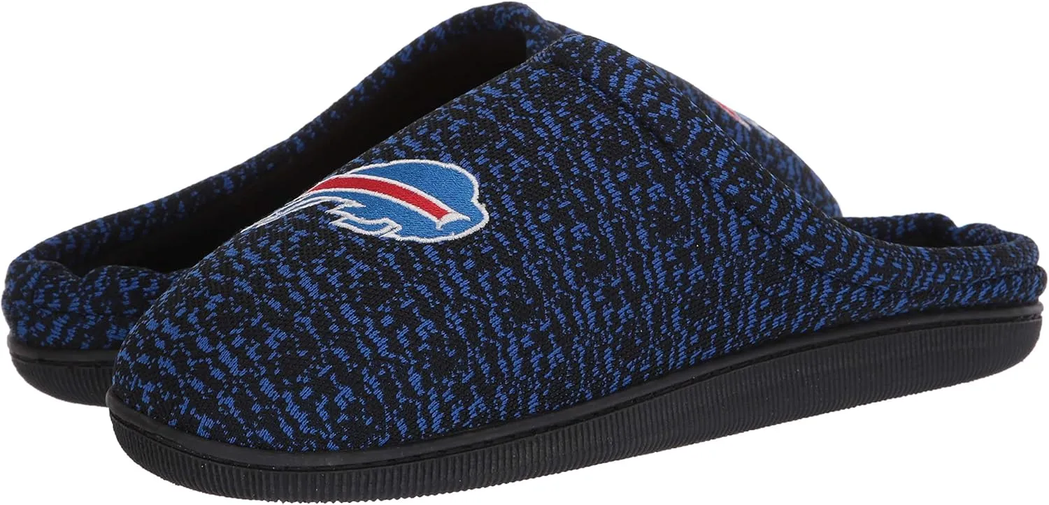 FOCO NFL mens Poly Knit Cup Sole Slipper