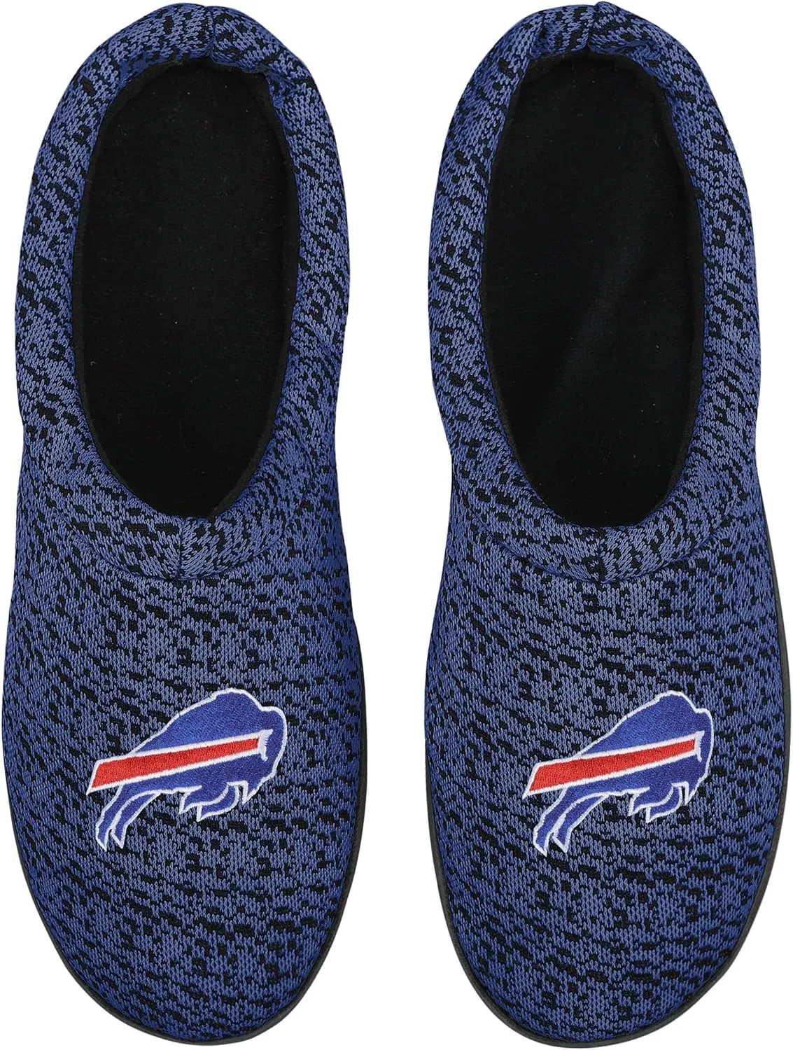 FOCO NFL mens Poly Knit Cup Sole Slipper