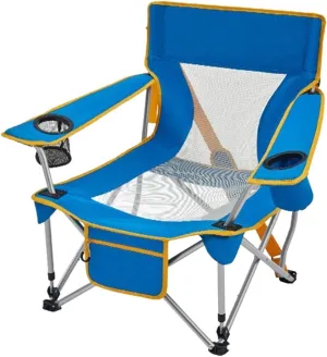 Folding Camping Outdoor Armchair Beach Deck Chairs Portable Leisure Seat Stool with Breathable Mesh, Comes with Storage Bag Chairs Foldable