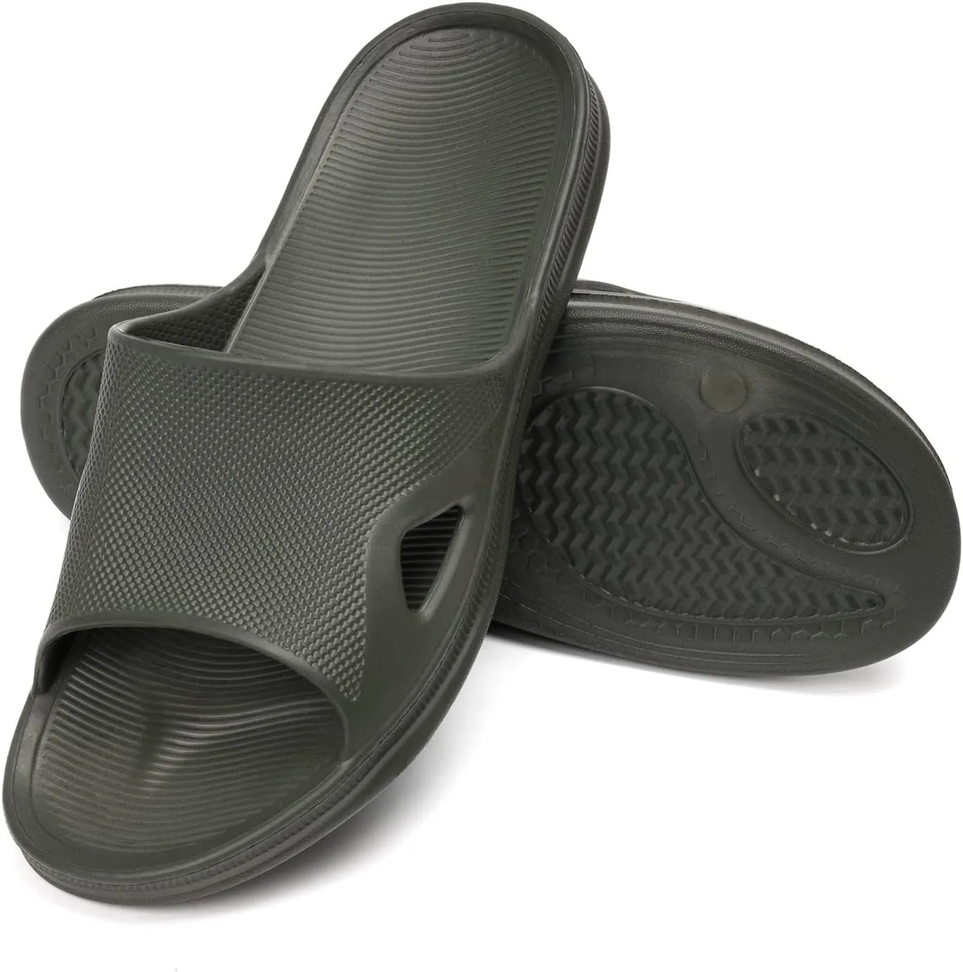 FUNKYMONKEY Mens Bathroom Shower Slippers Indoor Home Beach Non Slip Sandal