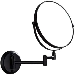 GATSUN Makeup Mirror 8 Inch Wall Mounted Makeup Mirror 1X/ 10X Magnifying, Double Sided 360° Swivel Extendable Shaving Cosmetic Mirror Round Vanity Mirror for Bathroom Hotels