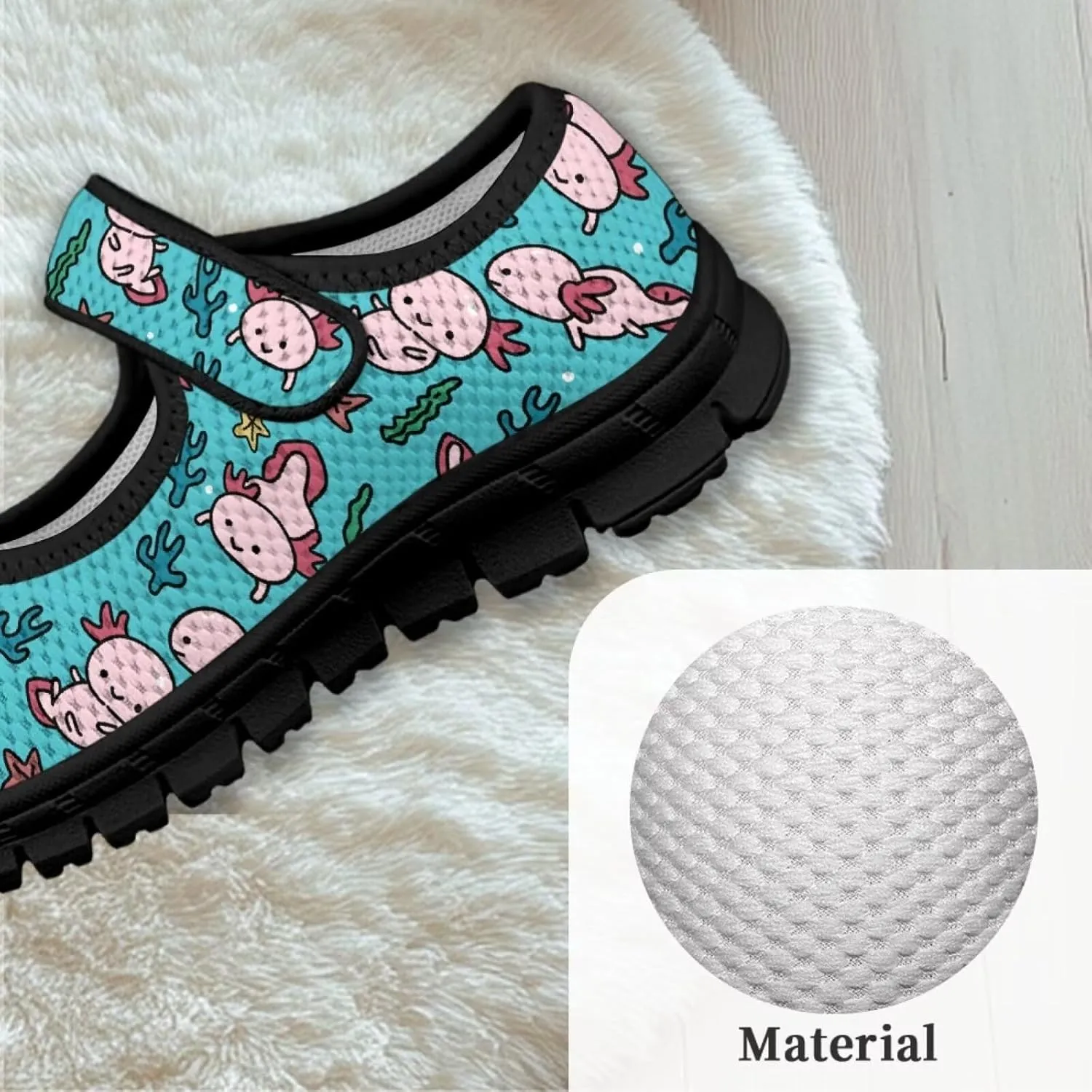 Girls Axolotl Mary Jane Dress Shoes Glitter Ballerina Princess Flat for Wedding, Party, Birthday US 11-2.5