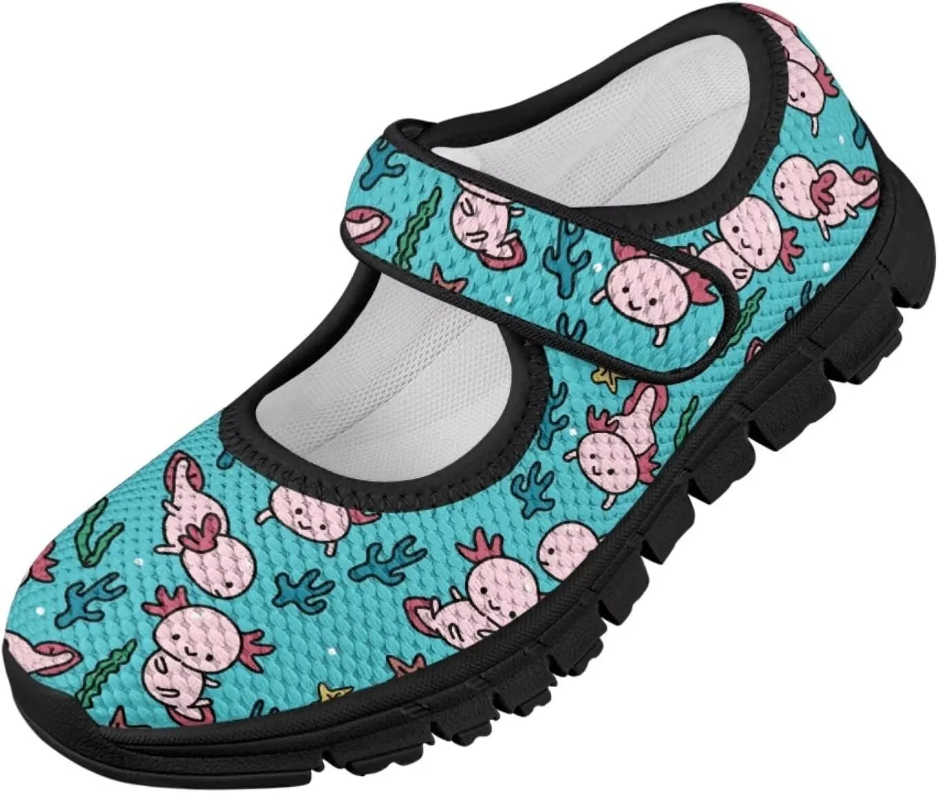 Girls Axolotl Mary Jane Dress Shoes Glitter Ballerina Princess Flat for Wedding, Party, Birthday US 11-2.5