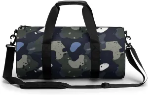 Gym Bag 17in for Men Women, Waterproof Foldable Sports Organizer, Durable Workout Travel Duffle Bag, Energetic Spray Effect-359