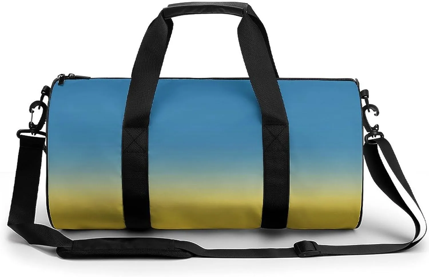 Gym Bag 17in for Men Women, Waterproof Foldable Sports Organizer, Durable Workout Travel Duffle Bag, Golden Horizon Shift-306