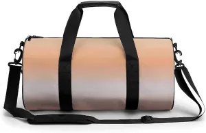 Gym Bag 17in for Men Women, Waterproof Foldable Sports Organizer, Durable Workout Travel Duffle Bag, Warm Glow Horizon-1551