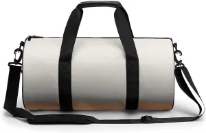 Gym Bag 17in for Men Women, Waterproof Foldable Sports Organizer, Durable Workout Travel Duffle Bag, Warm Glow Horizon-1559