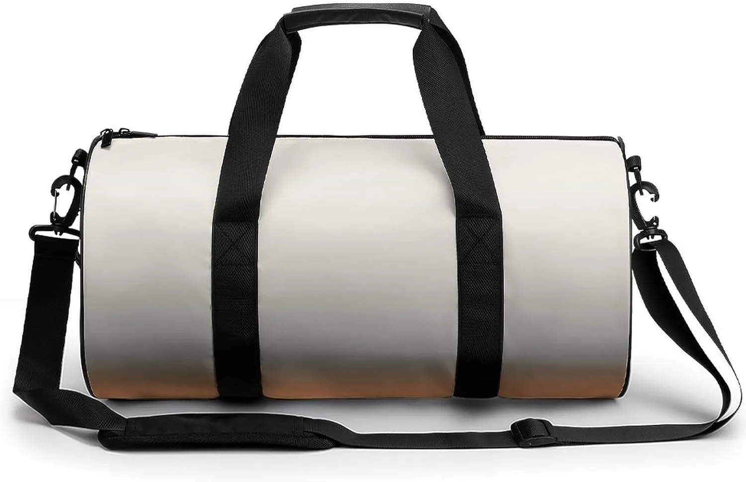 Gym Bag 17in for Men Women, Waterproof Foldable Sports Organizer, Durable Workout Travel Duffle Bag, Warm Glow Horizon-1559