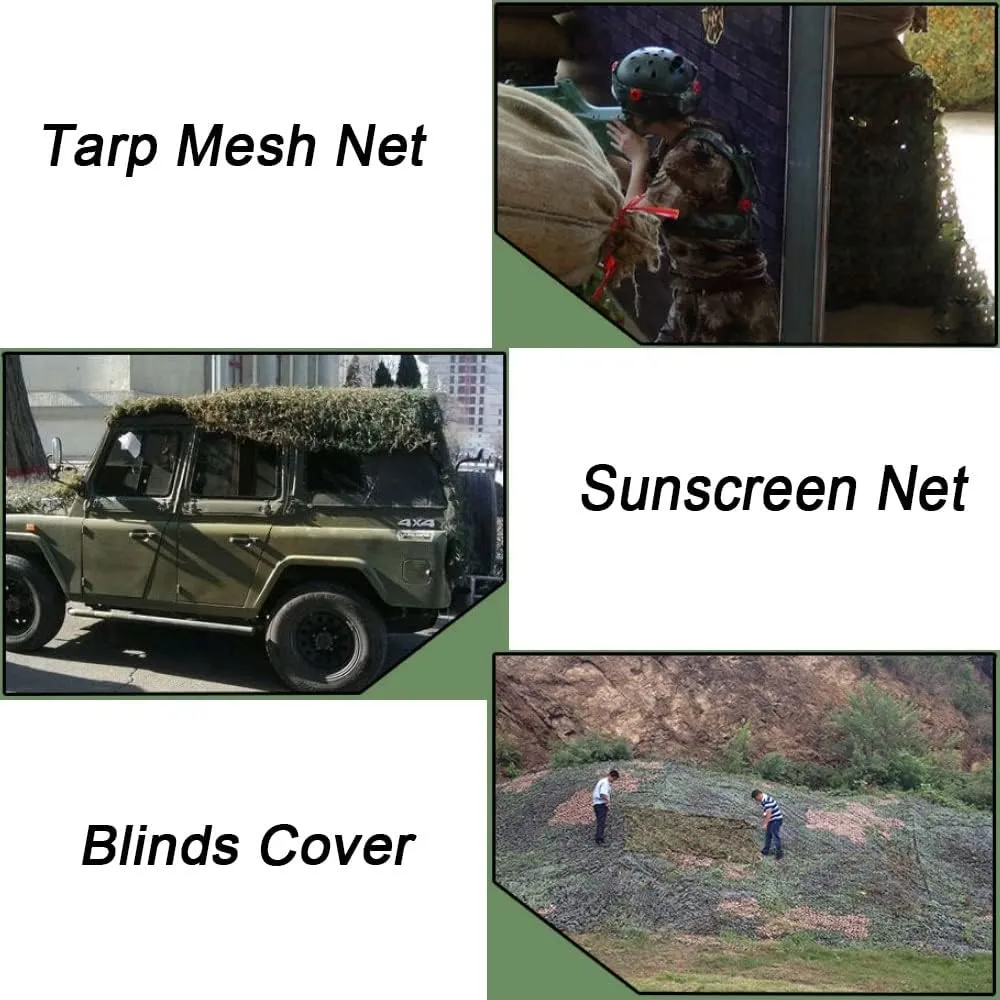 HCZION Military Camouflage Net 59" Large Military Surplus Netting Army Blinds Cover Fabric Cloth Sunshade Mesh Nets Military Theme Party Decorations (Size : 1.5x2m)