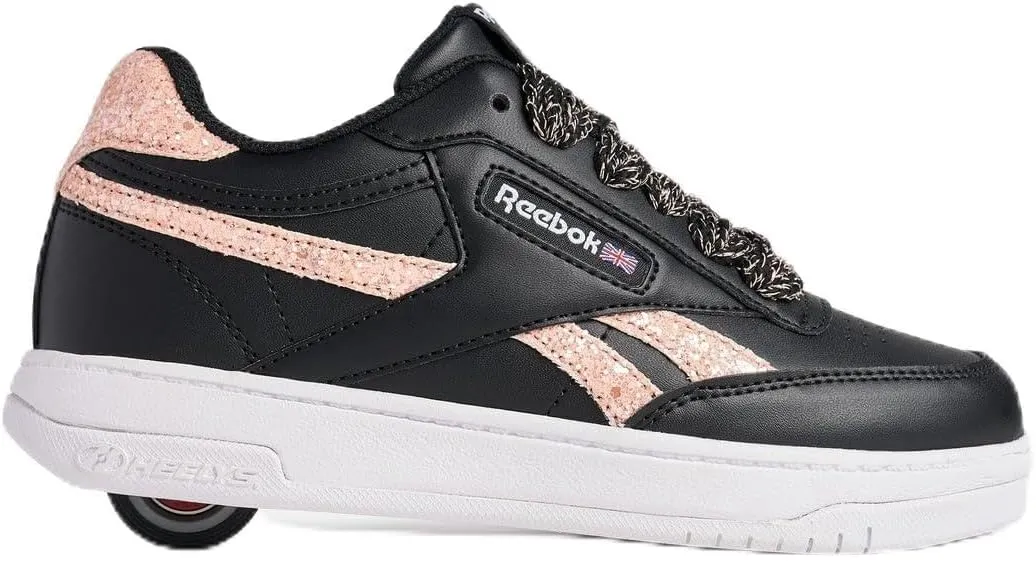 HEELYS Girls' Reebok Club C Shoes Black/Rosegold -HE01859063-BKRSGD