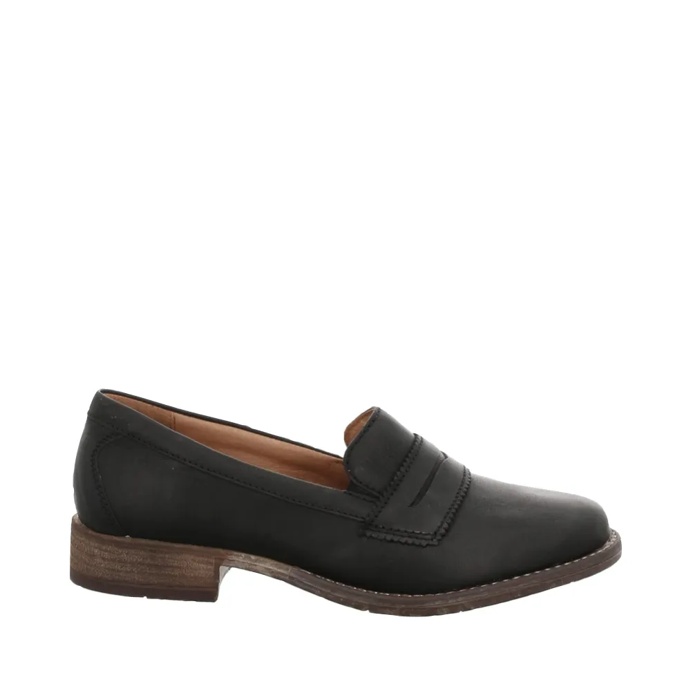 Josef Seibel Women's Sienna 96 Leather Loafer (Black)
