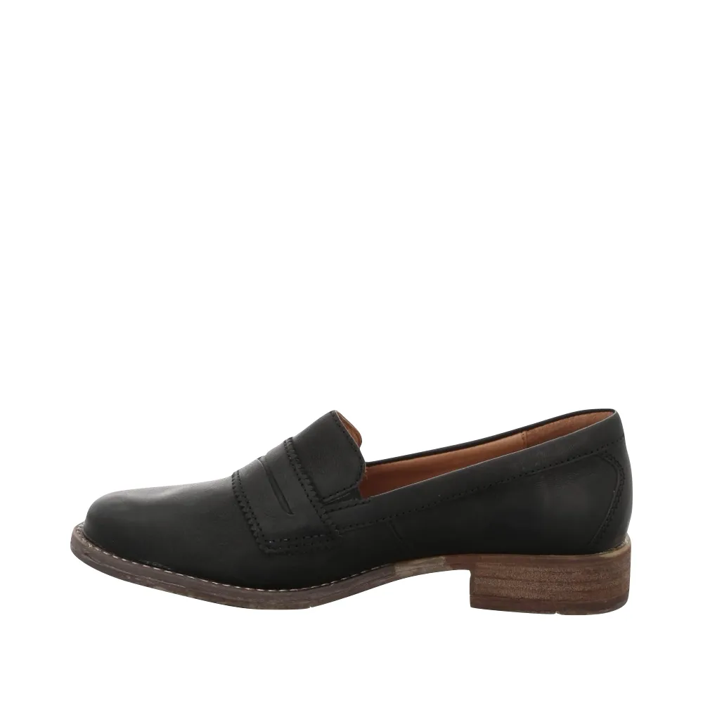 Josef Seibel Women's Sienna 96 Leather Loafer (Black)