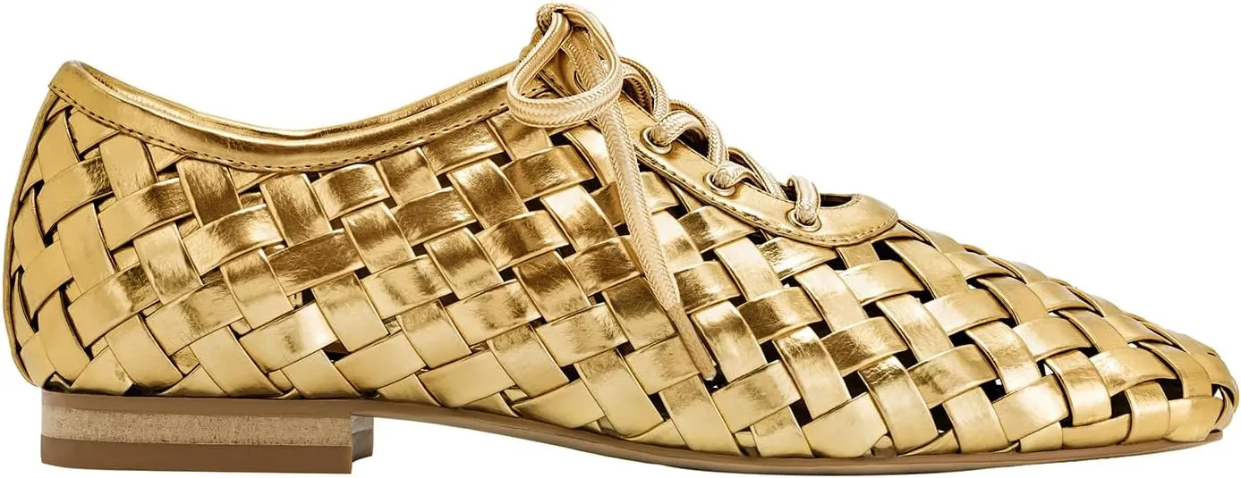 JW PEI Women's Kayla Weave Strap Flat Shoes