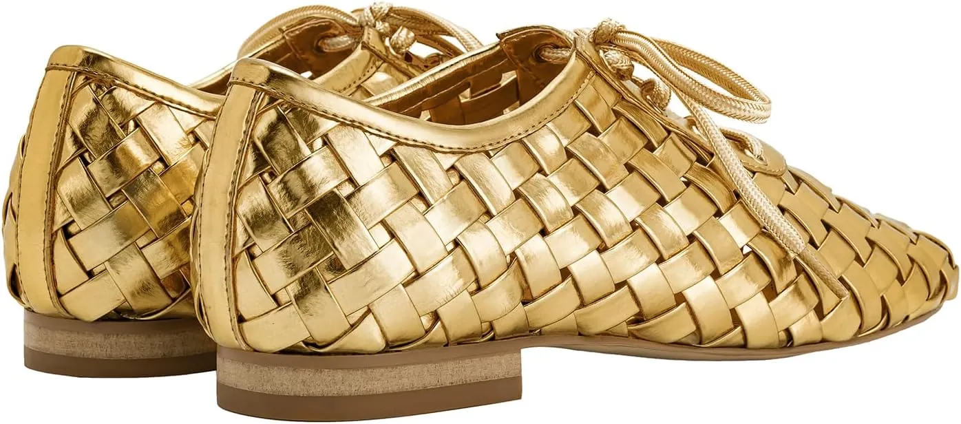 JW PEI Women's Kayla Weave Strap Flat Shoes