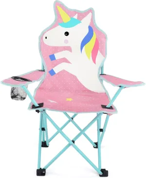 KABOER Kids Outdoor Folding Lawn and Camping Chair with Cup Holder and Carrying Bag, Children's Camping Chairs