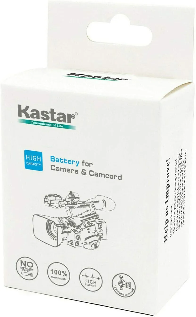 Kastar 4-Pack CGR-D28 Battery and AC Wall Charger Replacement for Panasonic CGA-D28A/1B, CGA-D28R, CGA-D28S, CGA-D28SE/1B, CGA-D320, CGA-D320A/1B, CGA-D320E/1B, DE-A20, DE-A88C, VSK0581, AG-B23P