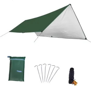 Large 3x6m Tent Camping Tarp Oxford Cloth Sun Shade Canopy Beach Picnic Pad Rain Shelter Random Color